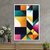 Quadro Decorativo Geométrico Formas Coloridas - comprar online