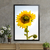 Quadro Decorativo Floral Girassol Solitário