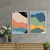 Kit Quadro Decorativo Abstrato Montanhas Gráficas - comprar online