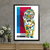 Quadro Decorativo Felinos Desenhos Geométricos de Tigre