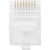Plug RJ45 CAT5e Pass Through sin blindaje, chapado de oro 30 micras - tienda en línea