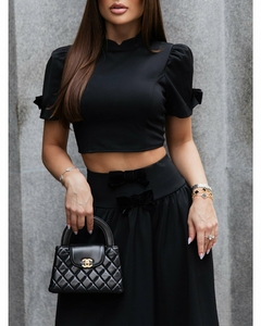 Conjunto de Crepe Preto Isabella Preto - comprar online