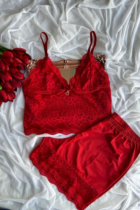 BABY DOLL VIVIAN VERMELHO