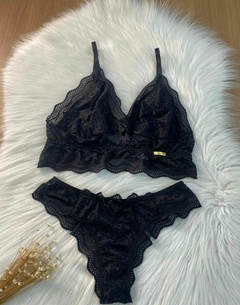 Conjunto sem bojo e forro PRETO na internet