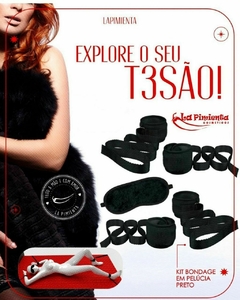 KIT BONDAGE pelúcia Algema + tornozeleira + venda na internet