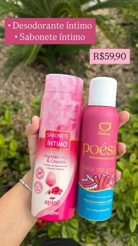 KIT SABONETE E DESODORANTE INTIMO
