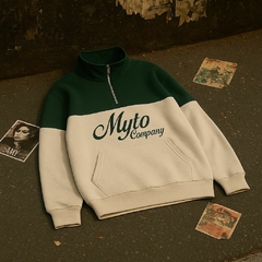 HALFIZP VERDE BEIGE - comprar online