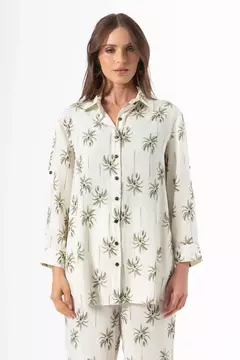Camisa manga 3/4 Estampada Sly