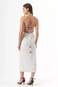 Vestido Maxi de Alça Listrado - comprar online