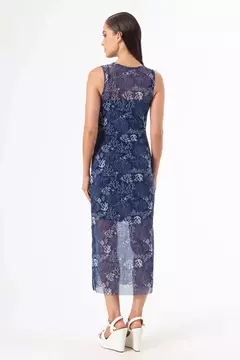 Vestido Midi de Tule Azul - comprar online