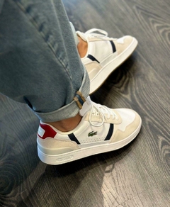TÊNIS T-CLIP EM COURO LACOSTE - Carnezela Boutique