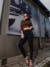 Calça Legging Feminina Cintura Alta Flanelada - comprar online
