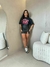 Imagem do Tshirt Feminina 100% Algodão Estampada City News Casual