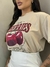 Tshirt Feminina Estampada Cherries 100% Algodão Oversized - comprar online