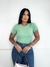 Tshirt Feminina Ribana Canelada Premium Moda Casual