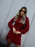 Vestido Tricot Feminino Midi Manga Longa Gola Alta Com Fenda Lateral - loja online