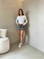 Saia Jeans Feminina Cintura Alta Casual Estonada na internet