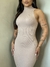 Imagem do Vestido Midi Canelado Feminino Tubinho Gola Alta Longo Casual