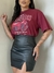 Tshirt Feminina Estampada Cherries 100% Algodão Oversized - Shop CBS