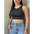 Cropped Regata Suplex Duplo Básico Feminino Verão Liso na internet
