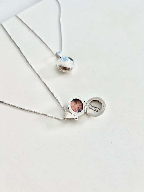 Relicário de Prata Redondo - comprar online