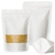 Saco Stand Up Pouch Kraft Branco 20x30+4cm - Pct c/ 50