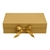 Caixa Dobrável com Fita de Cetim Dourada PP 20x18,2x8cm - comprar online