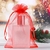 Saquinho de Organza Vermelho 9x12cm - Pct c/ 100 - loja online