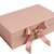 Caixa Dobrável com Fita de Cetim Lilás PP 20x18,2x8cm - comprar online