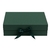 Caixa Dobrável com Fita de Cetim Verde Brilhante PP 20x18,2x8cm