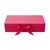 Caixa Dobrável com Fita de Cetim Pink PP 20x18,2x8cm - comprar online