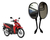 Kit X12 Espejos Ovalado Honda New Wave 110s R / Izq 10mm en internet