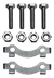 Kit X3 Tornillos Y Seguros Corona Smash Zb Energy Mirage Bli