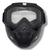 Mascara Casco Abierto Antiparra Protección Lente Trasparente