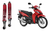 Kit X2 Amortiguadores P/ Honda New Wave S 110 Rojo Osaka en internet