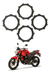 Disco De Embrague Yamaha Fz16 8 Estrias (4 Piezas) Osaka