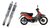 Kit X2 Amortiguadores Dual 110 Cc Brava Cromados Osaka en internet