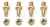 Kit X6 Bujes De Maza Con Tornillo Y Tuercas P/ Rx150 Zr150 2 - comprar online