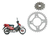 Kit Transimision Gilera Smash Corona Y Piñon 36/14 + Cadena - comprar online