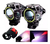 Par Faros Cree Led Moto U7 15w 3000l Ojo Angel + Switch