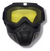Mascara Casco Abierto Antiparra Protección Lente Amarillo