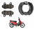 Kit Pastilla De Freno + Zapata Keller Cronos Classic 110 Cc
