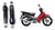 Kit X2 Amortiguadores Dual Yamaha Crypton 110 Cc Osaka