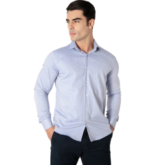 Camisa Oxford Pima Algodão Fio 80 Manga Longa Slim Fit - comprar online