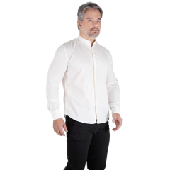 Image of CAMISA SLIM FIT SARJA GOLA PADRE