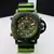 1ª Linha - Marina Militare - verde camuflado e grafite - Pulseira de borracha - À PROVA D'ÁGUA 