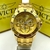 1ª Linha Subaqua - dourado - Pulseira de aço - À PROVA D'ÁGUA 
