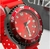 1 Linha Diamante Eco-Drive - Vermelho - Pulseira de borracha - À PROVA D'ÁGUA 