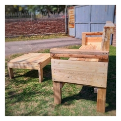 SILLÓN de tres cuerpos + MESA ratona - De tal palet