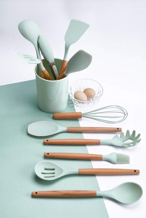 Juego de utensilios de cocina de silicon Premium